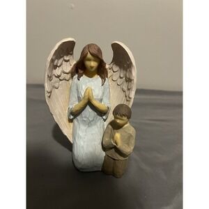Always & Forever collectible figurine Angel and Child Religious Resin Figurine